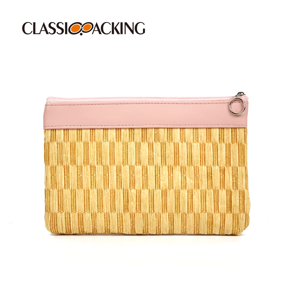 Verano popular bolso tejido a mano de las mujeres japonés simple ins bolsa de almacenamiento bolsa de viaje de gran capacidad de cosméticos