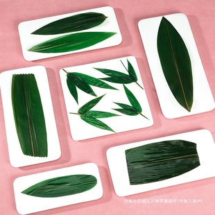 Fresh Bamboo Leaves Vacuum Packing Plate Decorative Sashimi Japanese Sushi Bamboo Leaves Japanese Food Decorative Grass Dumpling Leaves
