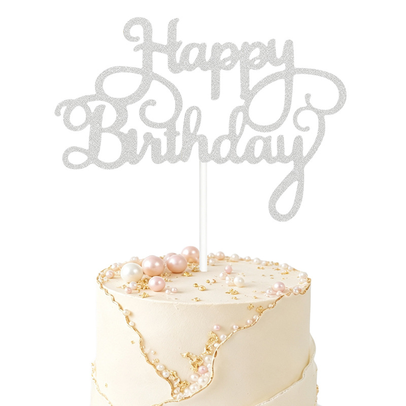 Nuevos adornos para pasteles, decoraciones de feliz cumpleaños, pequeños adornos para pasteles de cumpleaños, venta al por mayor del fabricante. image 8