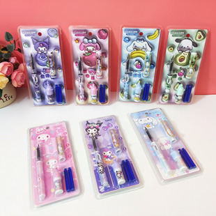Sanrio Direct Liquid Pen Set Magic Eraser Erasable Ink Sac for Students Moyixiao Children's Writing Pen