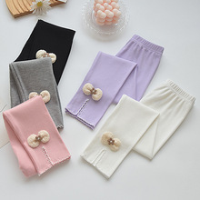 儿童打底裤夏季薄款2025年新款九分裤韩版女宝宝百搭外穿女童裤子