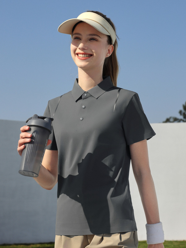 Protección solar 7A antibacteriana DiSante respirante polo camisa personalizada ropa de trabajo de manga corta ropa de grupo impresa LOGO