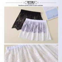 春秋卫衣叠穿内搭女士打底蕾丝半身裙衬衫搭配毛衣假下摆遮胯屁帘