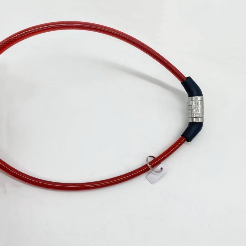 Candado para bicicleta, candado de combinación de cuatro dígitos para bicicleta de montaña, candado de cable de acero, candado de combinación de un solo anillo, candado de alambre de acero, accesorios para ciclismo.