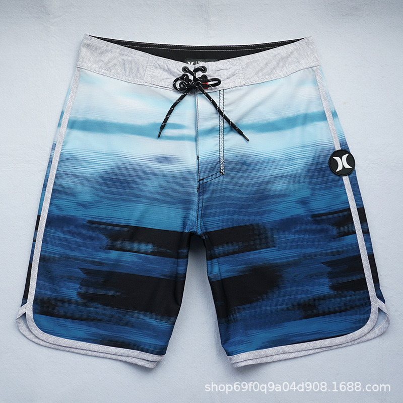 Hurley in stock Four-sided Pants Beach Trunks Men's Swim Trunks Quick-drying Seaside Surfing Home Sports Pants