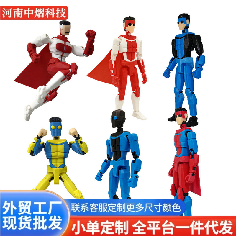 Cross-border bestseller】Invincible Young Hero Articulated Action Figure, Pre-assembled Mark Anime Model Toy Figure