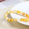 Yellow jewelry, bracelet from pearl, fashionable round beads suitable for men and women, wholesale