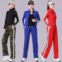 2022楊麗萍新款廣場舞蹈服秋冬運動套裝洋氣團體健身操演出服跳舞