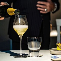 超薄手作りの軽い高級白ワインカップ雷司令官気泡シャンパン甘酒ワインワイン高足カップ