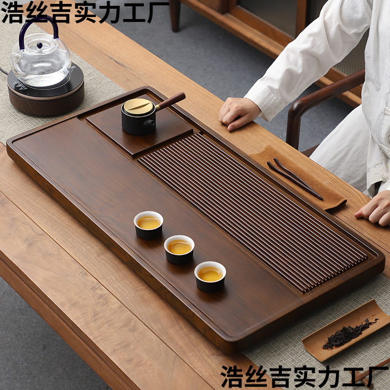茶盘实木家用电木新款干泡小茶台整块办公室功夫茶具排水茶海