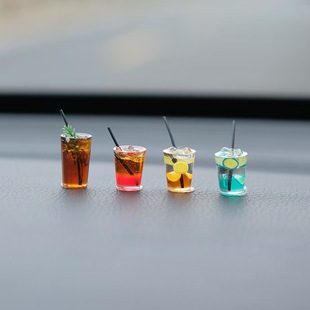 American coffee series car ornaments car center console display decoration car accessories mini small ornaments yang times