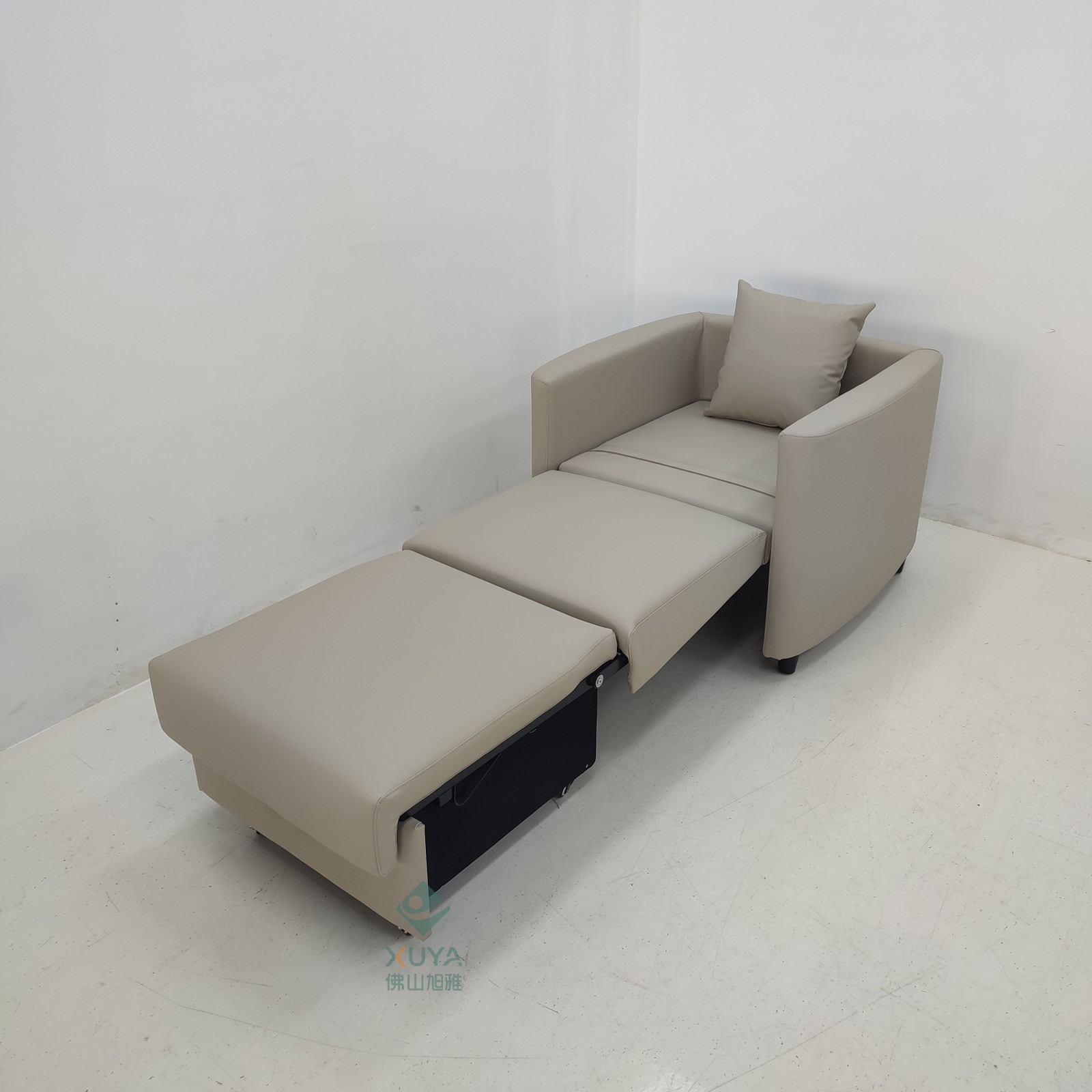 Moderno simple plegable multifuncional sofá cama de almacenamiento de una sola persona tecnología de tela de oficina almuerzo sofá cama