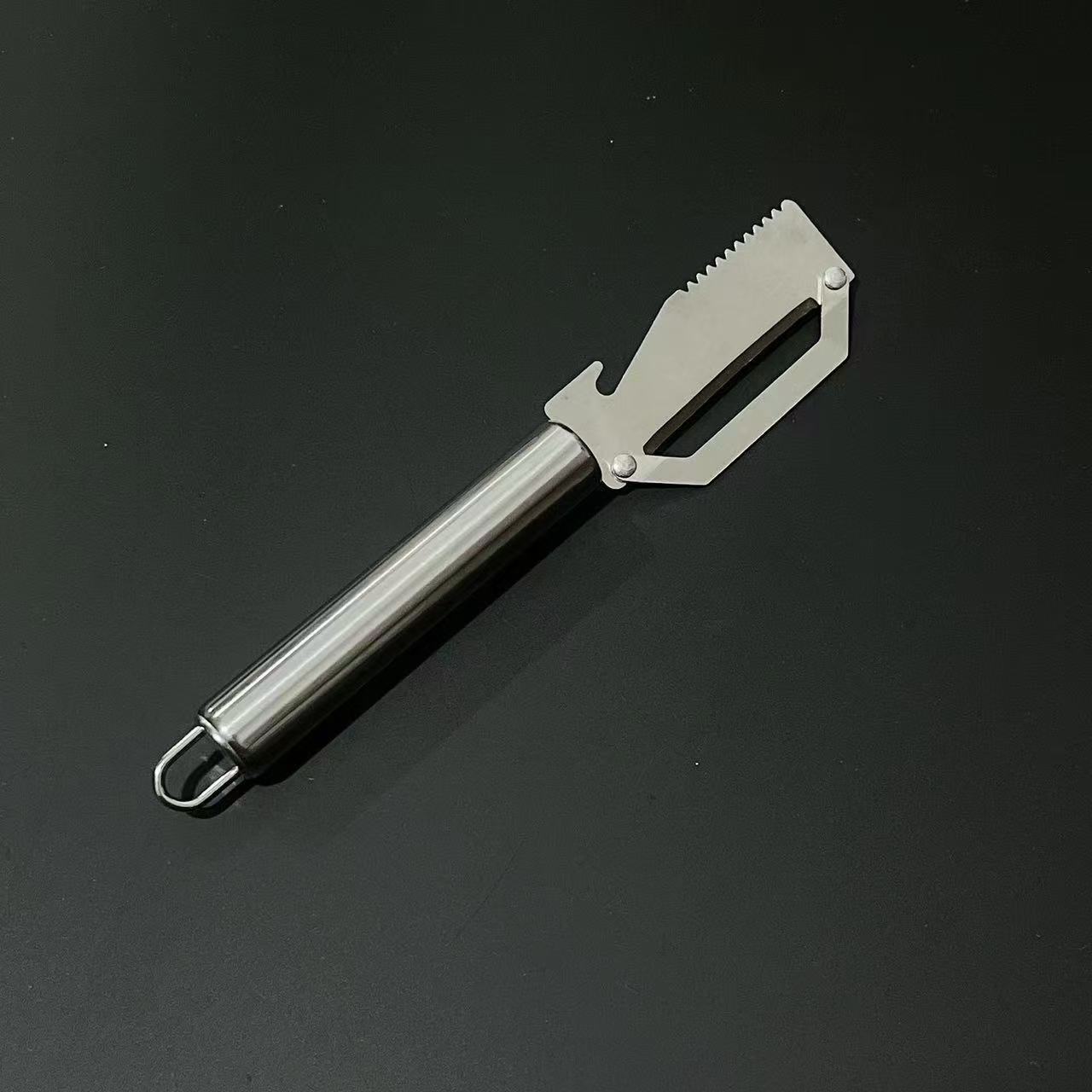 Cuchillo de cocina de acero inoxidable, raspador de cocina, pelador doméstico, cepillado multifuncional, lechuga, artefacto de papa de frutas