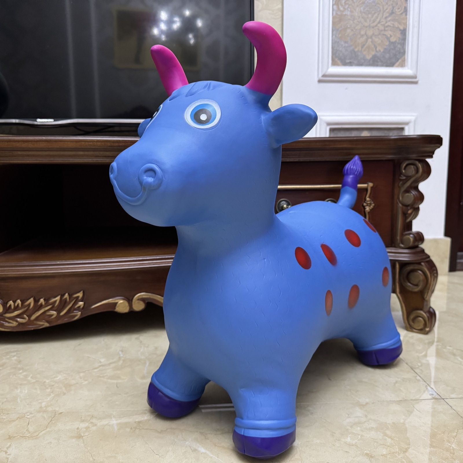 Blue painted air pump, increased thickness