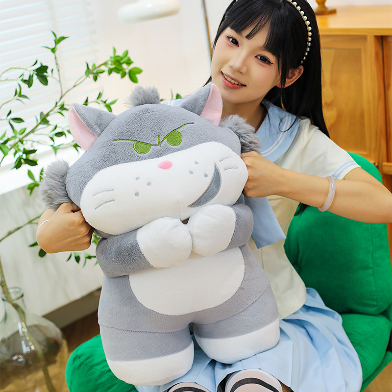 新款路西法毛绒玩具可爱怪兽猫猫公仔玩偶抱枕送朋友礼物毛绒玩具