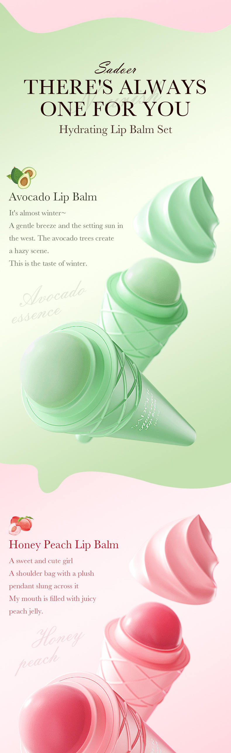 SADOER All avocado moisturizing anti chap lipstick_voghion.com