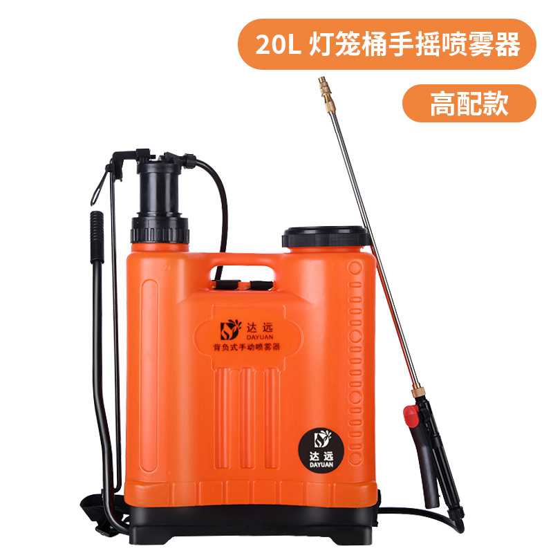 Pulverizador manual Comercio exterior Huerto agrícola 16/20l Cubo de mochila para rociar Estandado de pesticidas Lote de rociador manual