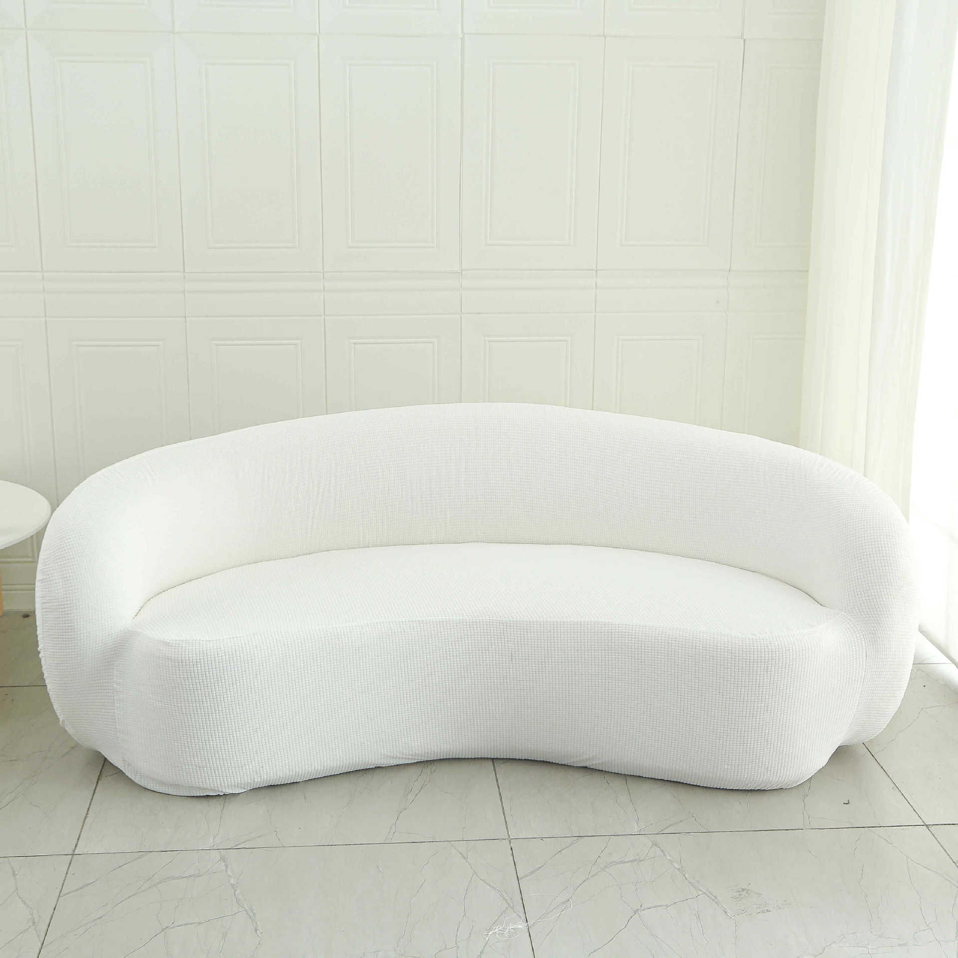 Cubierta de sofá y silla Cubierta de sofá de balcón de dormitorio individual de lana de cordero perezoso Cubierta de silla de sala de estar sencilla y cómoda