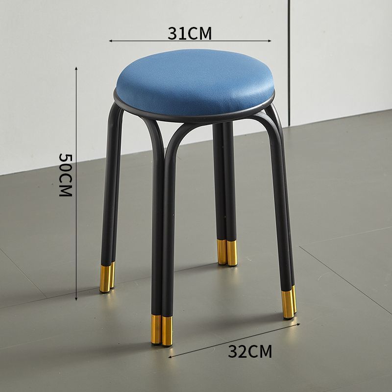 블루 테크놀로지 가죽 표면 [높이 50cm - 2개의 다리와 4개의 다리가 안정적임] ◁ 추천 상품