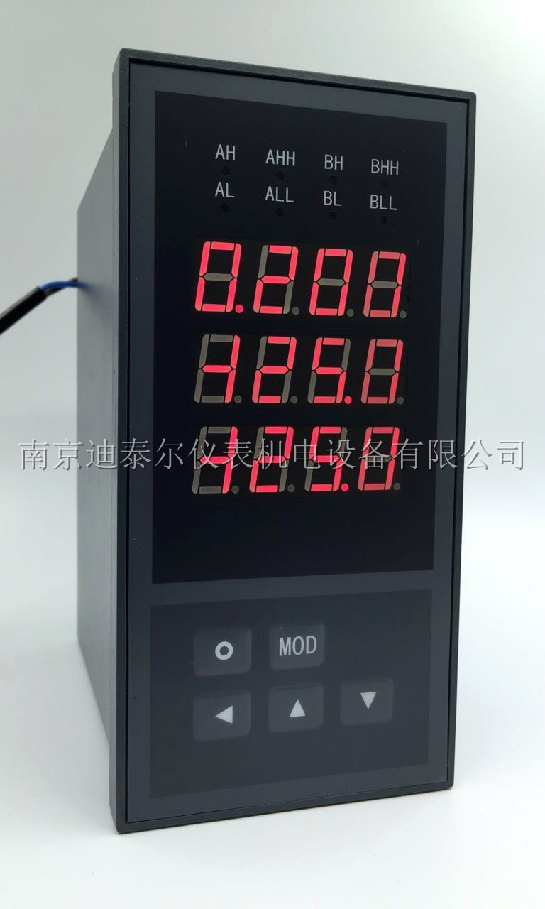 XSD3三通道智能仪表,功能型多种尺寸,可选通讯,变送,报警,打印