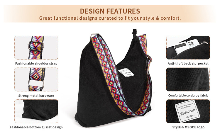 Women's Shoulder Tote Bag For Commuting Travel And Daily Use_voghion.com