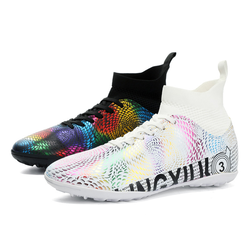 Transfronterizo 31-48 tamaño C Luo zapatos de fútbol de uñas largas y cortas zapatos de competición para estudiantes adultos de alto rendimiento entrenamiento zapatos de fútbol