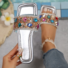 �ļ��¿�W����ɫˮ荼��W������Ьһ�����⴩Ůʿ����ЬSlippers