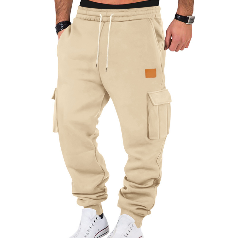 Cargo-Jogginghose für Herren – Trainingshose mit mehreren Taschen und Kordelzug in der Taille (S-3XL, 10 Farben, knitterfreier, schnelltrocknender Stoff)​_voghion.com