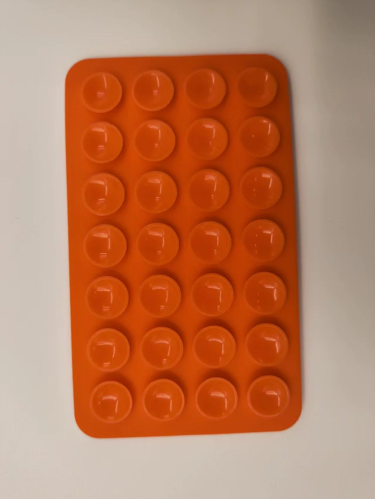 Silicone double-sided phone pad, square, 28-stud, sizes 32/40 mm, customizable colors