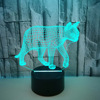 Creative touch table lamp, night light, suitable for import, 3D, 16 colors, remote control