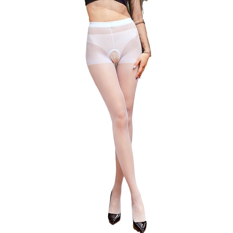 Medias al por mayor con entrepierna abierta, seda hilada, ultrafinas, sexys, caladas, sin necesidad de quitarse, para mujer, pantimedias, sedosas y suaves.