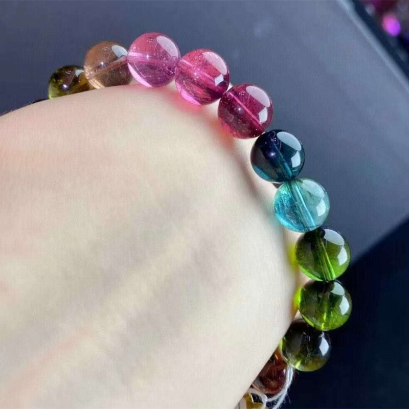 Factory direct supply natural Brazil tourmaline tourmaline bracelet bracelet women's fashion tourmaline bracelet wholesale