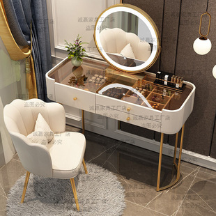Light Luxury Dressing Table Bedroom Modern Simple Dressing Table 2025 New Style Small Apartment Internet Famous Ins Style Makeup Table