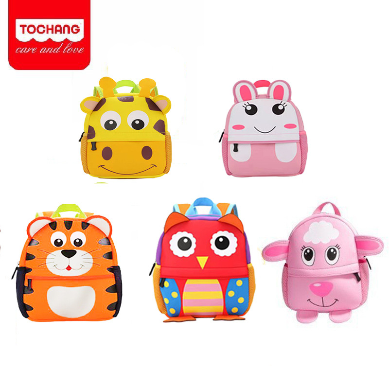Large Diving Material Children's Schoolbag Kindergarten Cartoon Dual Shoulder Backpack Zodiac Animal Small Schoolbag Kindergarten Schoolbag