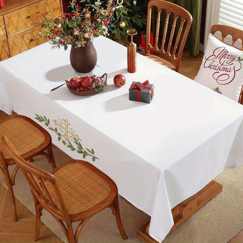 Nuevo manto de mesa de Navidad árbol de Navidad muñeco de nieve alce impresión digital manto de mesa transfronteriza amazónica decoración festiva image 28