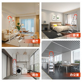 Производитель пользовательский домашний хранилище анти-скольжения по домохозяйной лестнице многофункциональная алюминиевая сплава сплав с сгущенной утолщенной лестницей елочки