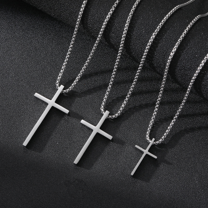 Titanium Steel Cross Necklace 7