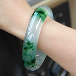 Natural Genuine Burmese Ice Quartz Jade Bracelet Floating Flower Jade Bracelet Quartzite Jade Bracelet for Women
