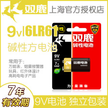 双鹿9V电池碱性方块九伏6LR61体温枪温度计叠层方形报警器麦克风