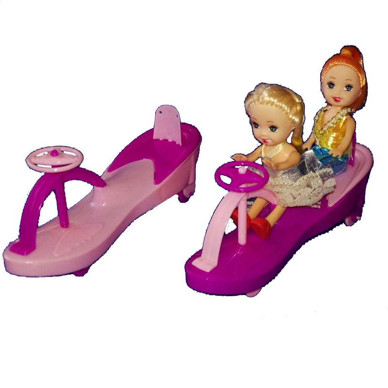 Toy accessories toy car Kelly doll accessories swing car four-wheel color mixing