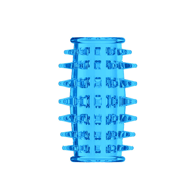 Fancy Lock Ring Series TPE Cock Ring, Slip-on Desensitizing Ring, Blue Mini Style — detail image 1
