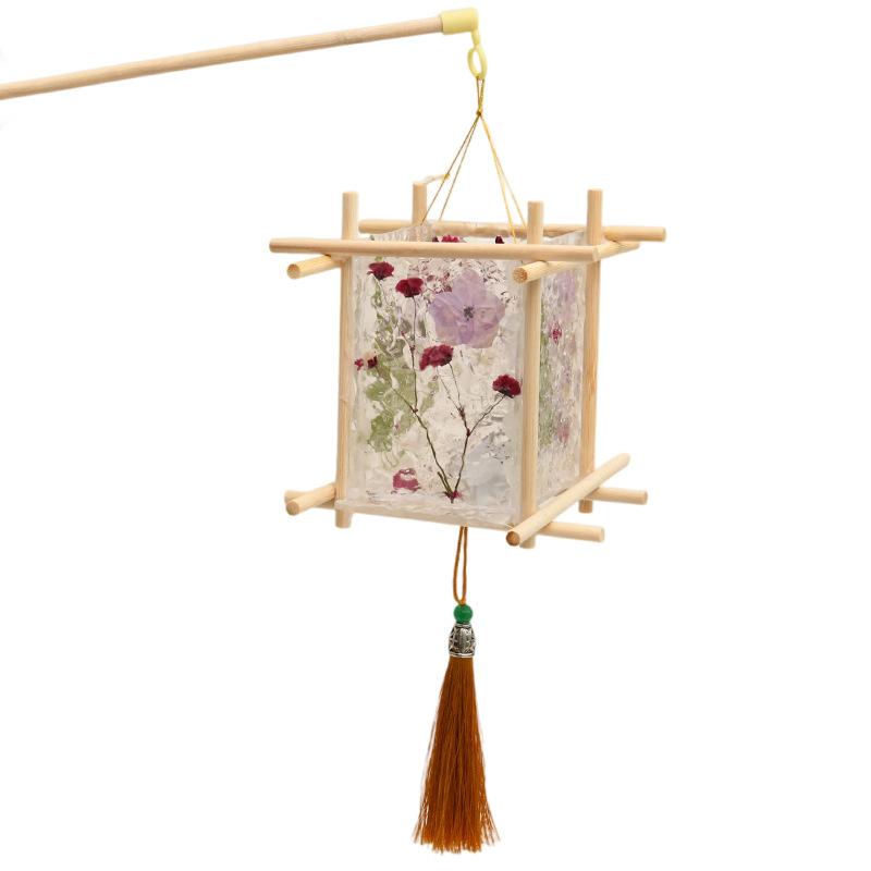 亚克力玻璃画灯笼手工diy材料包手提琉璃花灯2025新款中秋节花灯|undefined