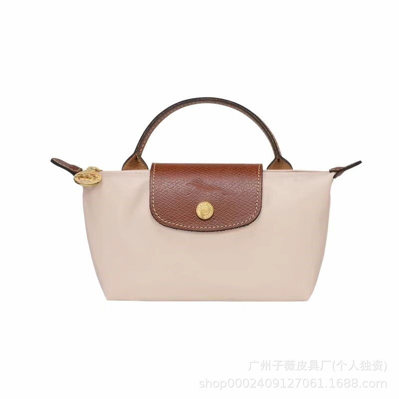 天井バージョン Longxiang ミニ団子バッグ女性のショートハンドルハンドバッグショルダーバッグクロスボディバッグ団子バッグミニナイロンバッグ|undefined
