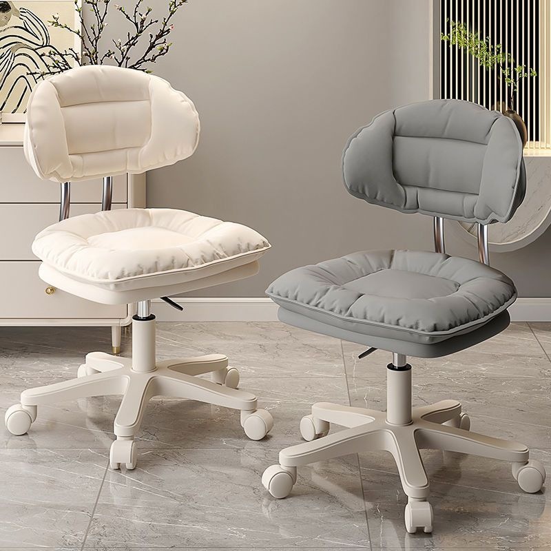 Makeup Chair, Beauty Salon Special Chair with Backrest, Manicure and Hairdresser Lift Chair, Swivel Roller Bar Chair, Large Work Chair