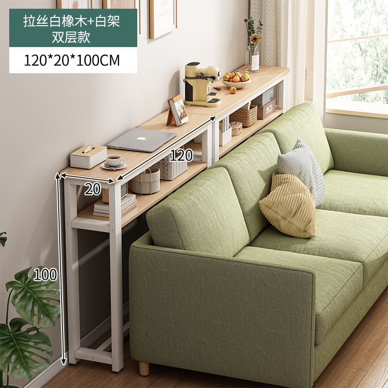 Mesa de barra larga simple y moderna, escritorio de escritorio estrecho, escritorio de computadora, escritorio de estudio, escritorio de escritorio