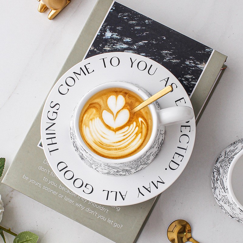 Taza de café de alto valor, taza de regalo de boda