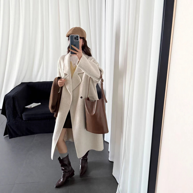 双面羊绒呢大衣女2025新款韩版宽松气质高级感冬装小个子毛呢外套|undefined