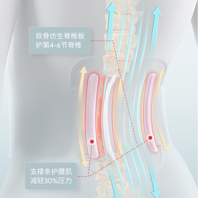跨境加热护腰腰部按摩仪护腰带震动热敷腰疼暖腰腰部按摩器护腰带|undefined