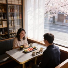 面馆米线店饭店桌椅一套日料店餐厅桌椅快餐小吃店茶楼岩板餐桌子