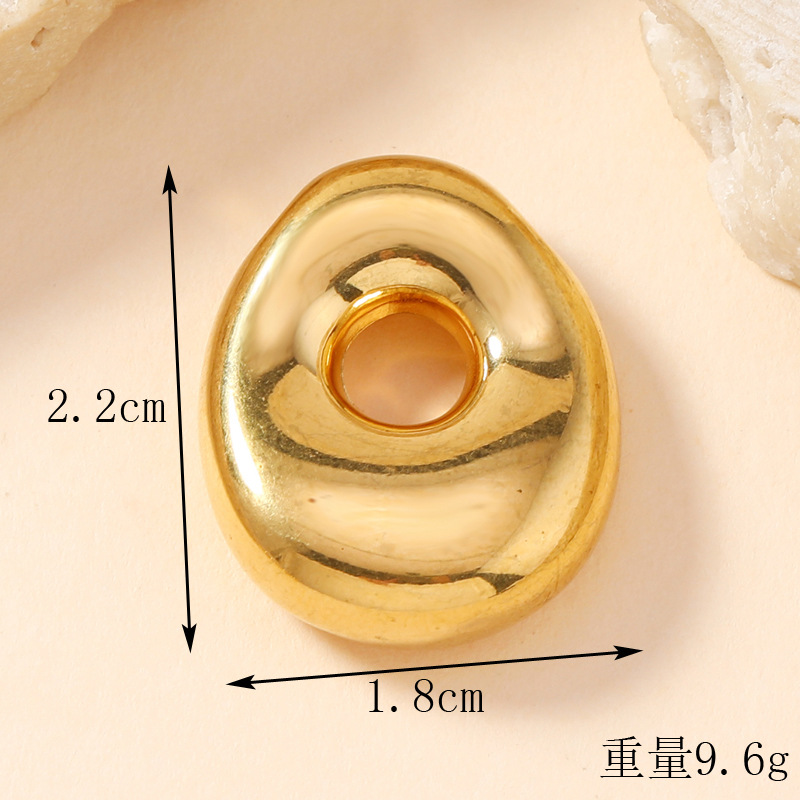 Colgante de estilo europeo y americano de acero inoxidable mini burbuja colgante de letras inglesas accesorios DIY joyas